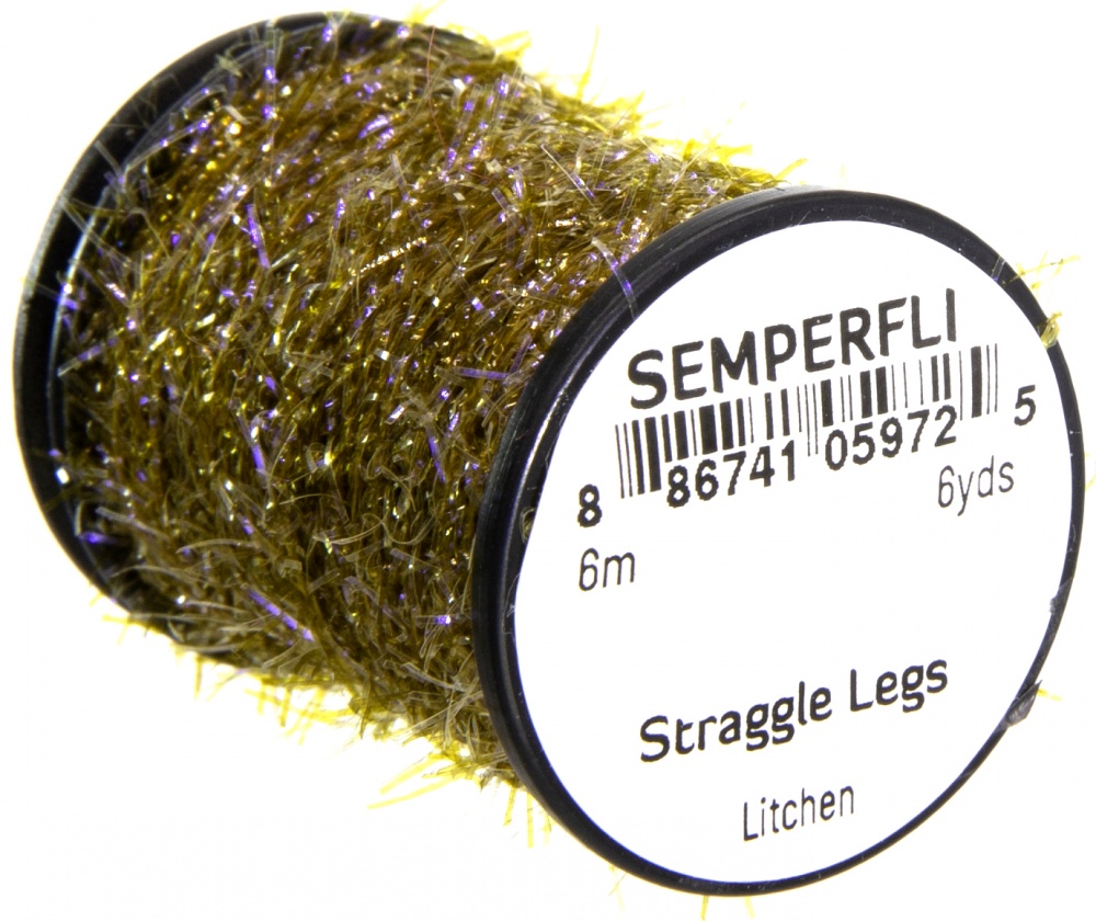 Semperfli Straggle Legs Litchen Fly Tying Materials (Product Length 6.56 Yds / 6m)